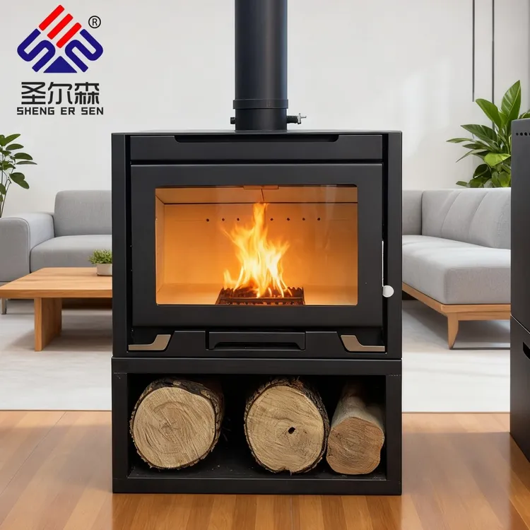 圣尔森悦享款燃木壁炉客厅取暖装饰壁炉民宿自建房茶室办公室取暖