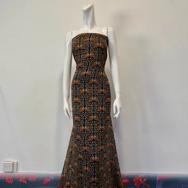 时尚连衣裙雪纺面料