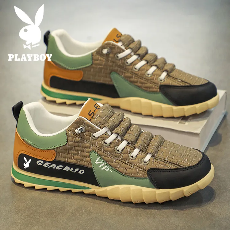 花花公子男鞋2025夏季新款透气休闲板鞋一脚蹬男士百搭防滑运动鞋