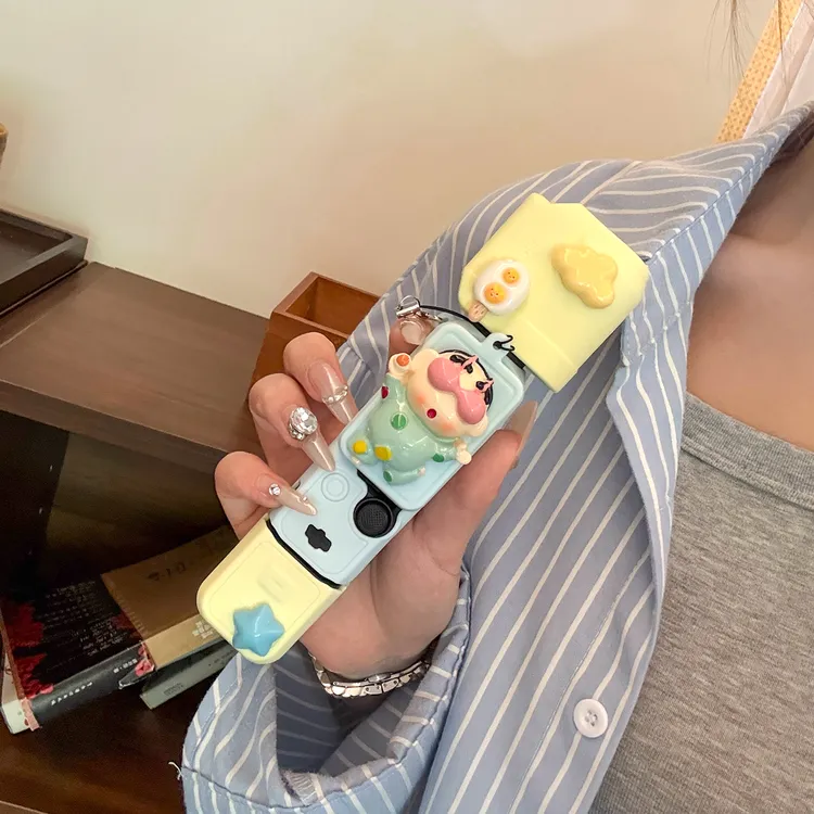 可爱小新大疆pocket3卡通风云台相机保护壳硅胶材质防尘装饰配件