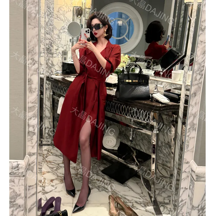 【大晶定制】【松弛有型】飒爽英姿 显高又显瘦中长款风衣外套