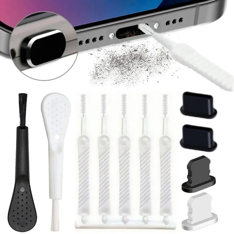  手机话筒听筒套装typec充电口清理手机喇叭扬声器清洁刷usb孔