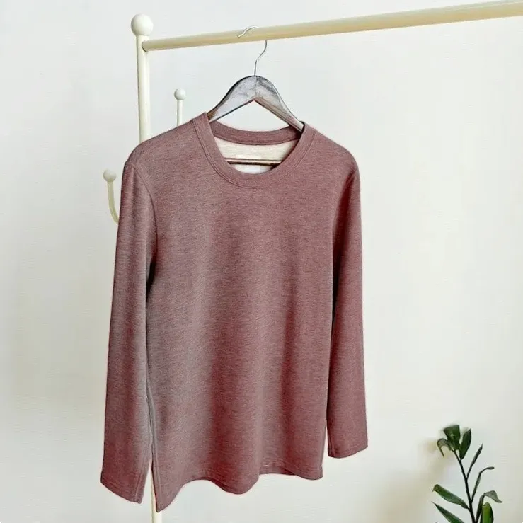 男士秋衣单上衣保暖衣02487圆领微磨毛保暖衣打底衫亲肤保暖舒适