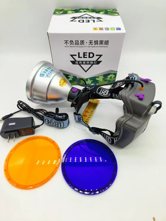 头顶之王200000猎火炮聚光头戴灯