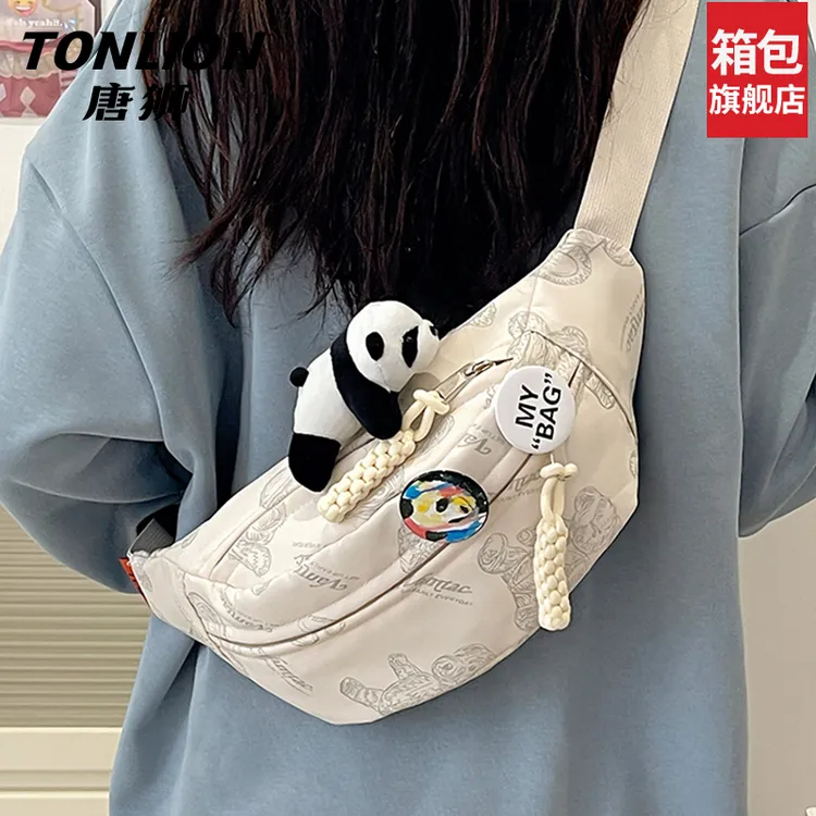 tonlion/唐狮斜挎包大容量户外运动休闲单肩背包轻便通勤挎包新款