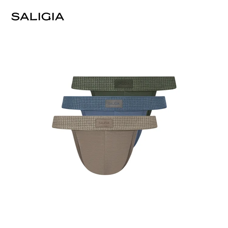 SALIGIA爱丁堡公爵柔光莫代尔桑蚕丝男士高叉内裤