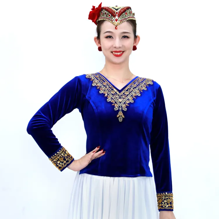 【夏一雯专属】E25Q81依曼之舞异域风情上衣刺绣服饰民族风修身舞蹈