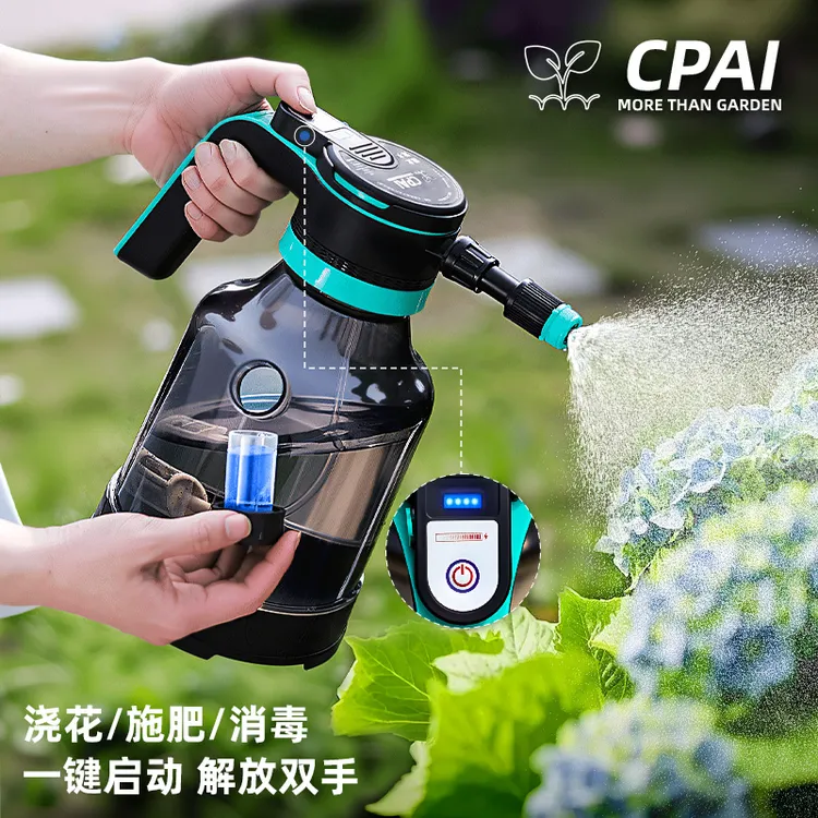 充电式电动喷壶电显浇花家用喷雾器打药消毒喷水壶清洁专用浇水壶