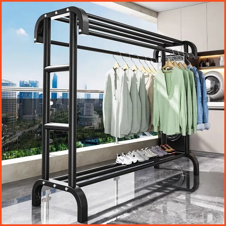 阳特粗晾衣加粗晾衣架内衣晾衣服移动宿舍家用挂杆衣服晾衣架用杆