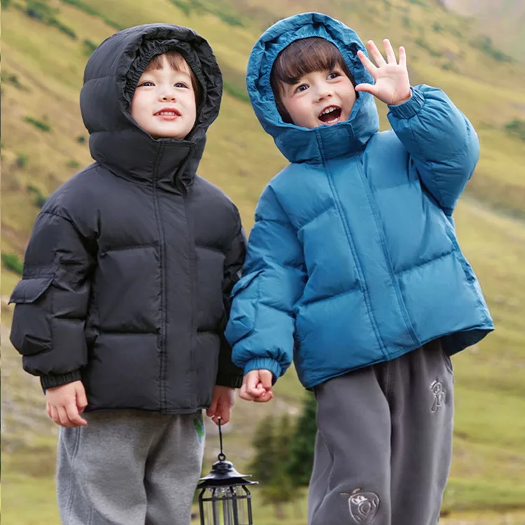 儿童加厚极寒羽绒服男童宝宝小童0-3岁男宝冬季女童白鸭绒外套