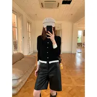xxoossoo皮短裤女款黑色外穿显瘦阔腿裤秋冬a字皮裤2025新款