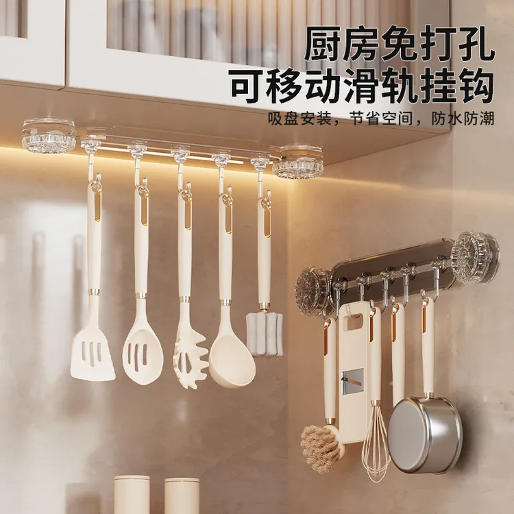 家用旋转吸盘挂钩免打孔强力承重浴室厨房粘钩防水无痕防潮壁挂式