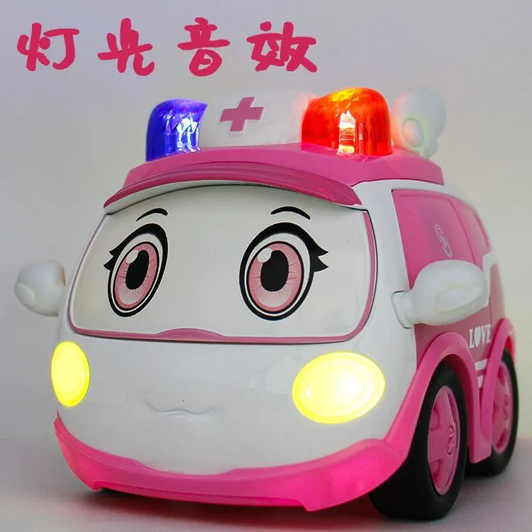 警车联盟玩具车儿童宝宝男孩玩具迷你小汽车合金消防车救护车回力