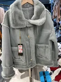 307区深绿短外套长袖常规款冬季女