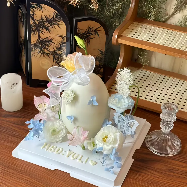 巧克力鸡蛋形破壳日生日蛋糕抖音团购同城配送北京上海广州深圳