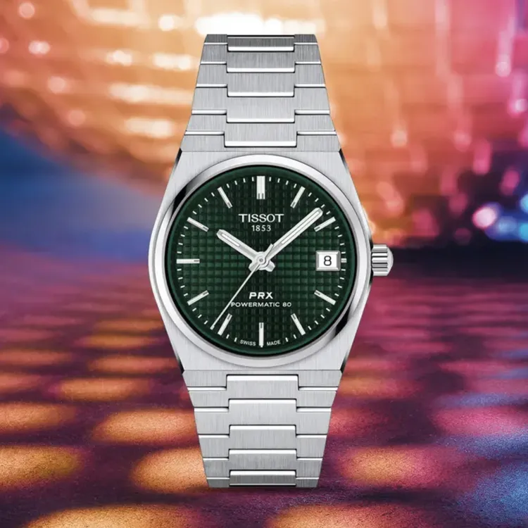 99新 Tissot/天梭 超级玩家35表径绿盘80机芯原装正品