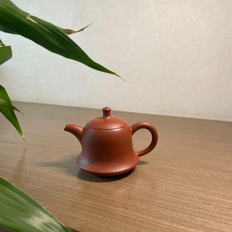 全手工手拉壶金钟壶130cc正宗潮州原矿朱泥茶壶家用家具