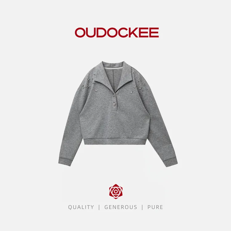 OUDOCKEE 鸥鸥【棉】大牌卫衣 女款连帽设计款休闲 W2501F165T