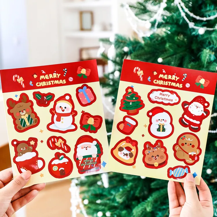 圣诞节礼物圣诞贴纸儿童装饰贴创意幼儿园全班奖品学生奖励小礼品