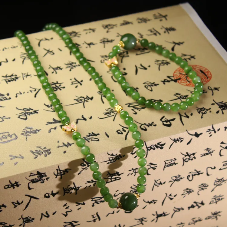 s925碧玉diy两件套