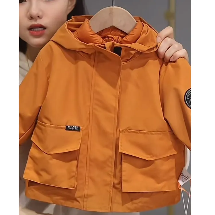 【三合一冲锋羽绒服  】婴儿童羽绒服男女宝宝秋冬装kk