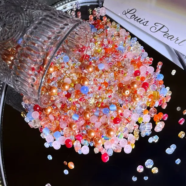 LouisPearl主播同款超优米珠混锅福利款串珠捷克琉璃diy材料包