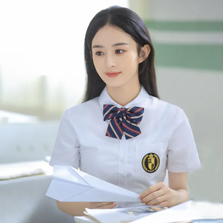 赵丽颖同款jk制服夏季短袖白衬衫班服学院风高中学生毕业校服套装