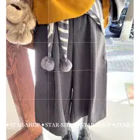 ｛慵懒风｝新 松紧腰 八分毛呢阔腿裤韩系休闲