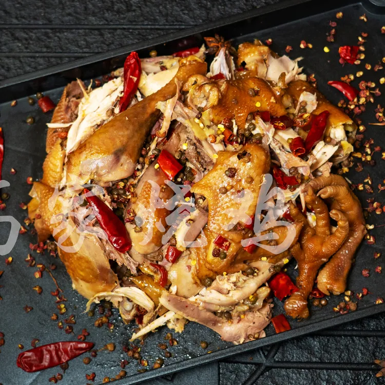 甘肃特产静宁高家手撕麻椒鸡整只真空熟食开袋即食下酒菜
