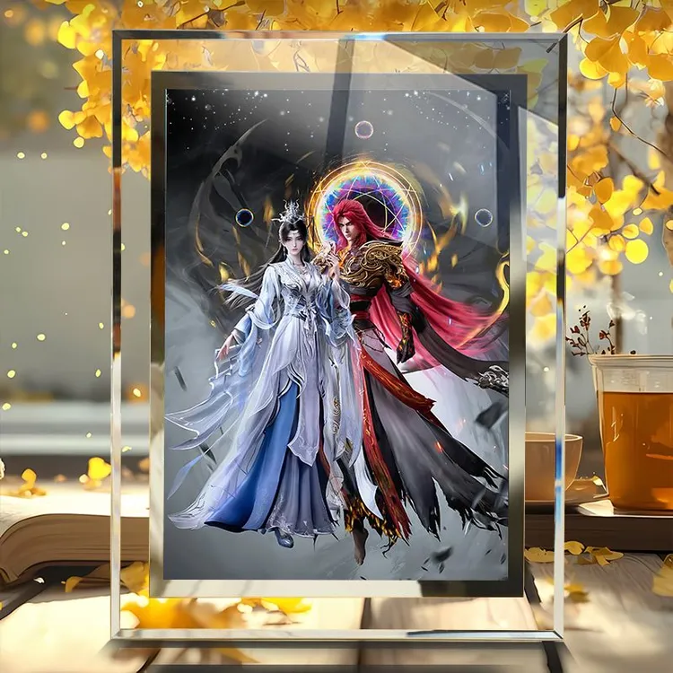 仙逆王林李慕婉周边送朋友生日水晶玻璃相框房间桌面摆件卧室摆台