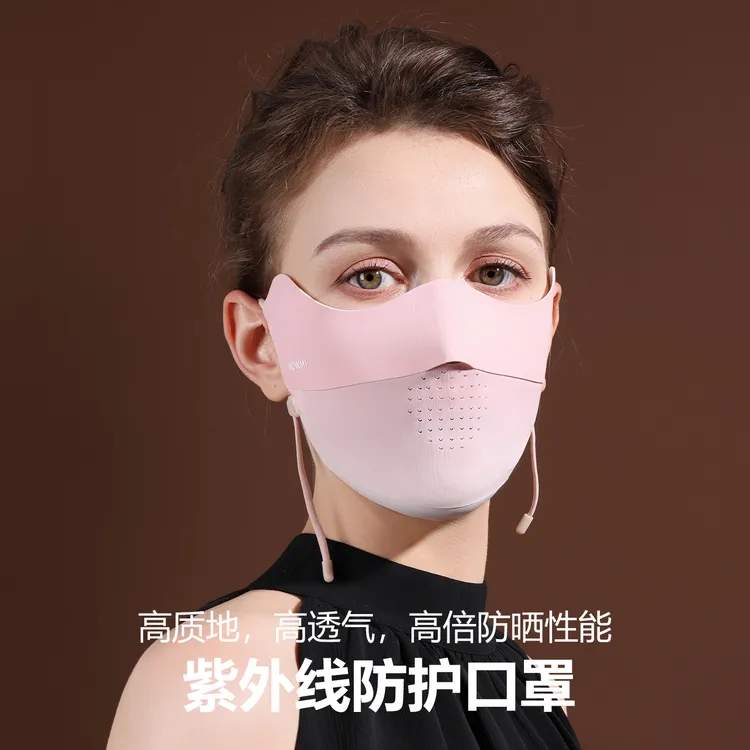 NOWMI防晒口罩女防紫外线高颜值遮阳防护轻薄透气骑行冰丝面罩
