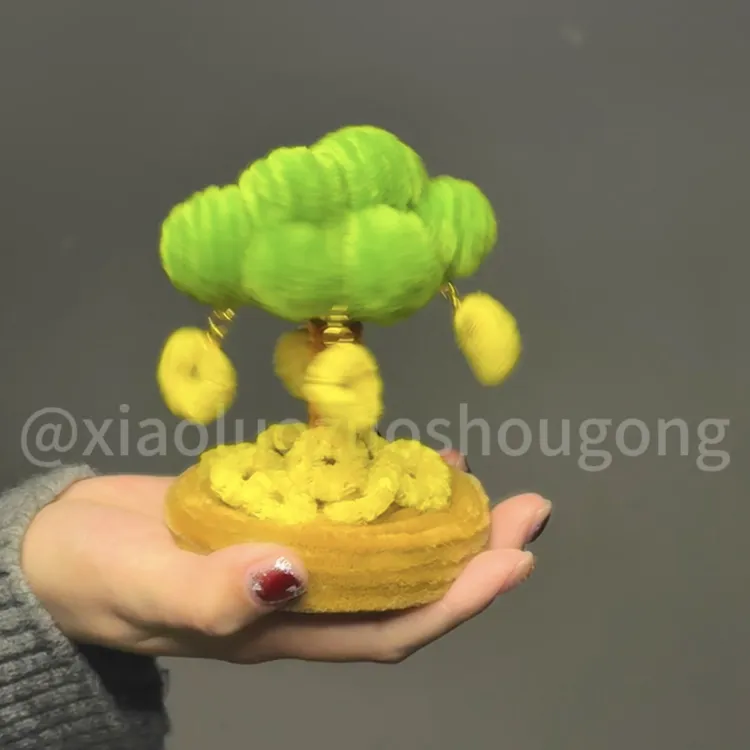 扭扭棒摇钱树摆件DIY手工材料包