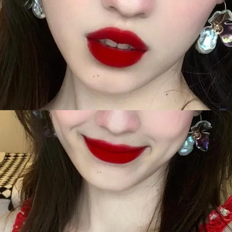 一眼惊艳快去当个法式辣妹吧！复古正红色唇釉女生必备正红色口红