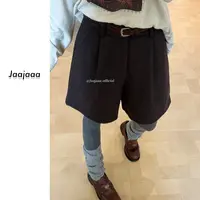 Jaajaaa森屿日落  秋季设计女款保暖褶皱高腰小众复古百搭/HCACE
