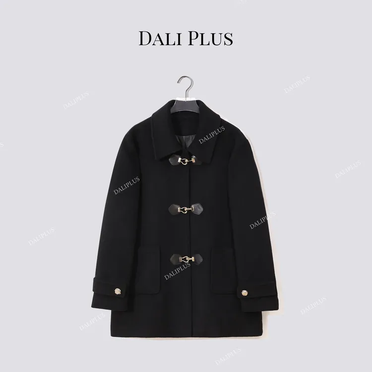 DALI PLUS95白鹅绒轻奢牛角扣设计加厚羽绒服轻装滑-D5SS7329