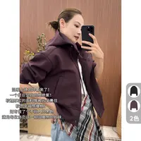 A美洋MEIYANG 莓莓外套 【商场同款】软糯简约连帽拉链卫衣-周五