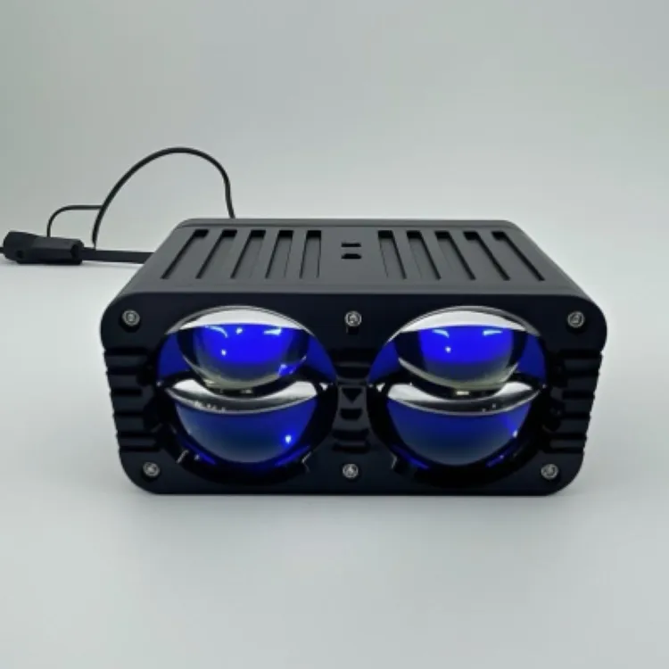 （征途）LED射灯远光射灯100WCNC精雕铝适用汽车中网摩托透镜远光