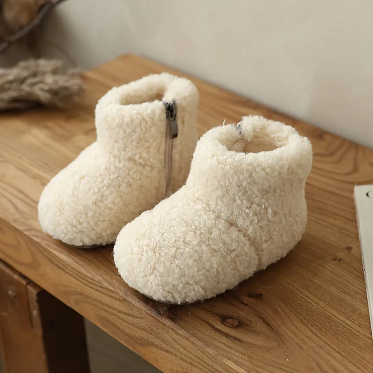 新款休闲冬季保暖软底短靴舒适洋气短靴女儿童靴子女童靴子