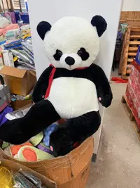 可爱熊猫娃娃靠背抱枕 随机发