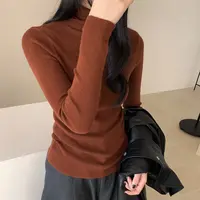 高领堆堆领羊毛打底针织衫女25886805