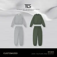 TT【周末套】新疆长绒棉暖姜绒高克重磨毛加厚休闲松弛两件套WY5014