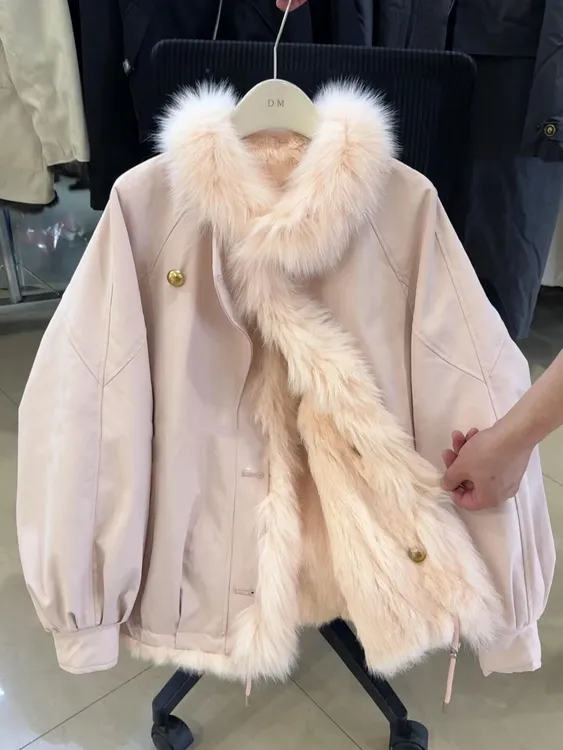 2025冬季新款保暖冬装加厚小个子单面穿巨好看派克服棉服外套女