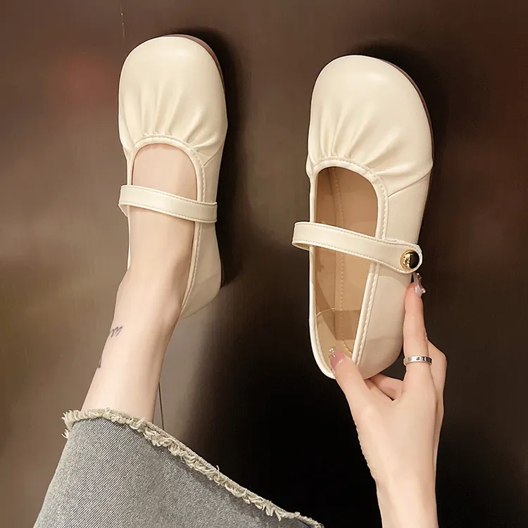 四季法式外穿包头拖鞋女2025懒人一脚蹬穆勒鞋百搭防滑软底半拖鞋