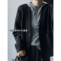 R 秋季新款开衫短外套女 韩版宽松百搭休闲外套