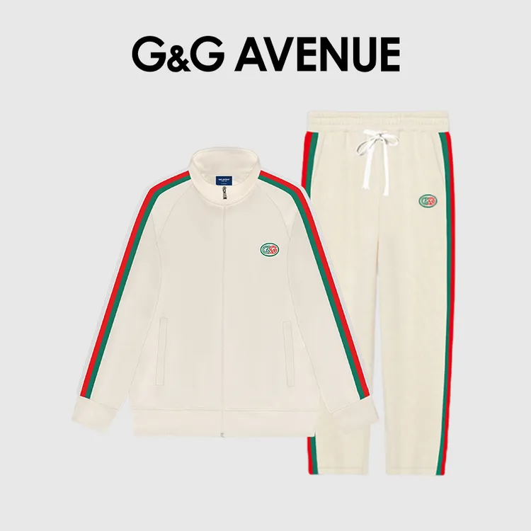 G&G AVENUE秋冬季时尚高端潮流外套夹克针织立领套装男GTZ2323001