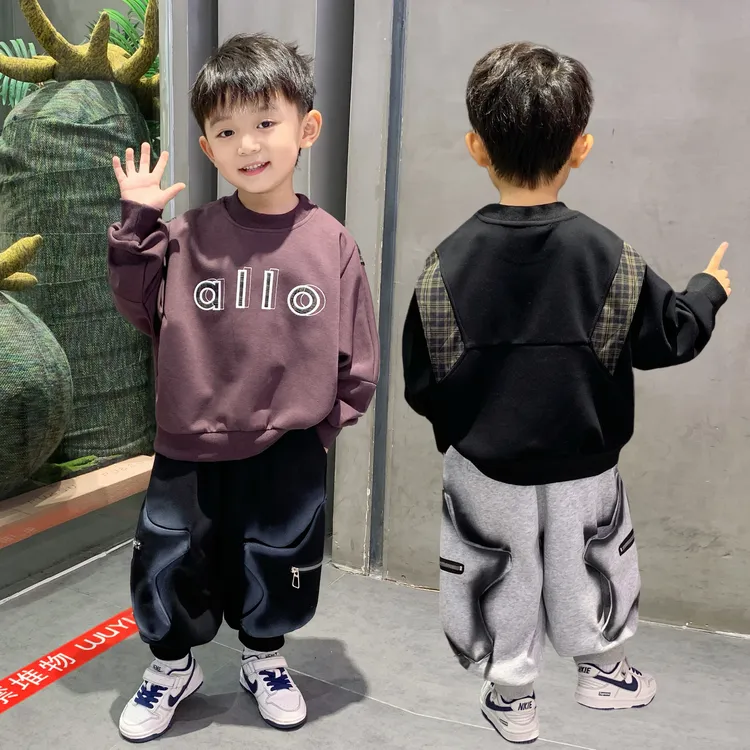 男童秋装卫衣套装洋气中小儿童衣服帅气小男孩休闲宝宝宽松两件套