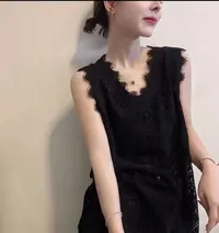 【珊珊家】新款花边蕾丝背心