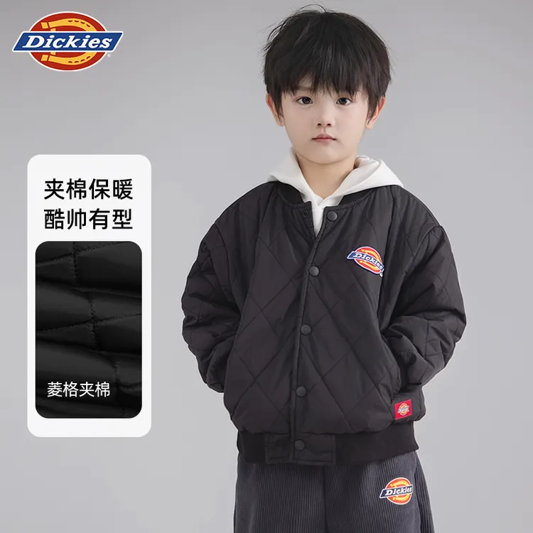 Dickies【双十一】儿童外套女童男童潮酷夹克冬季百搭加厚棒球服