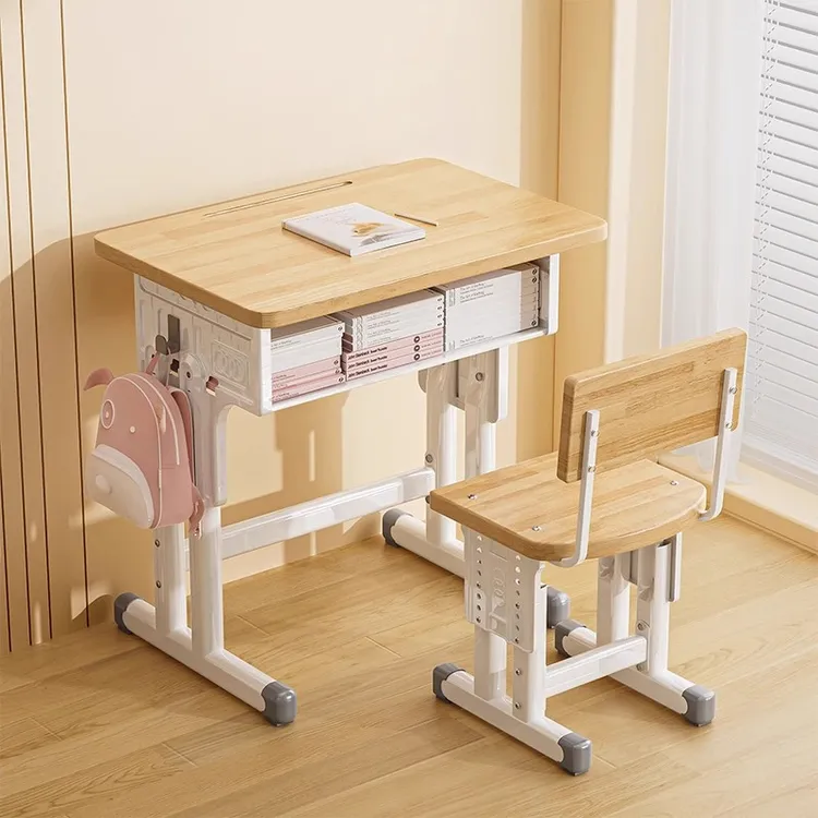 可升降儿童学习桌一套书桌中小学生专用3~18岁培训桌家用写字桌椅