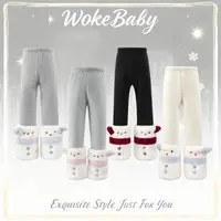 【特厚绒】一体绒女童秋冬可爱雪人长裤加绒保暖打底裤汉服W5251